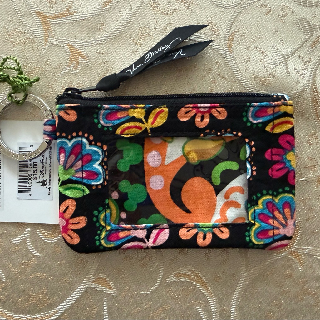Vera Bradley Disney Collection Zip Id Case